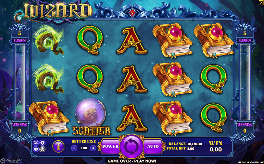 รีวิวเกมสล็อต Wizard เกมพ่อมด